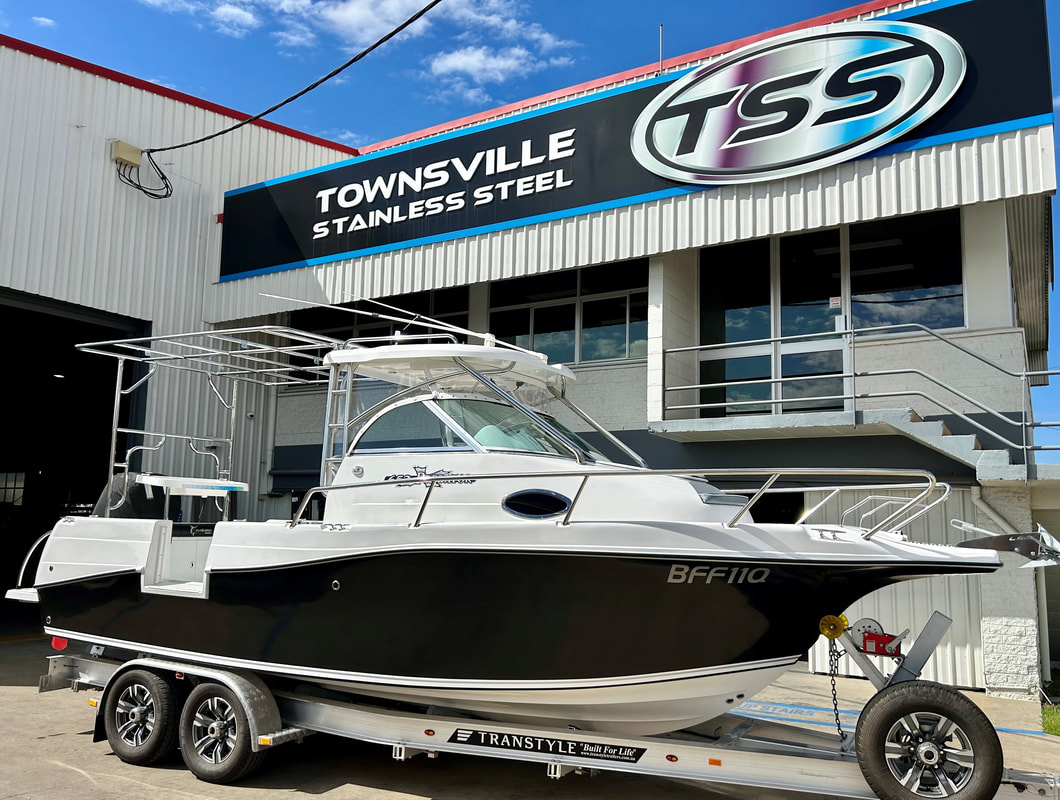 Stainless Steel boat canopy made in Townsville