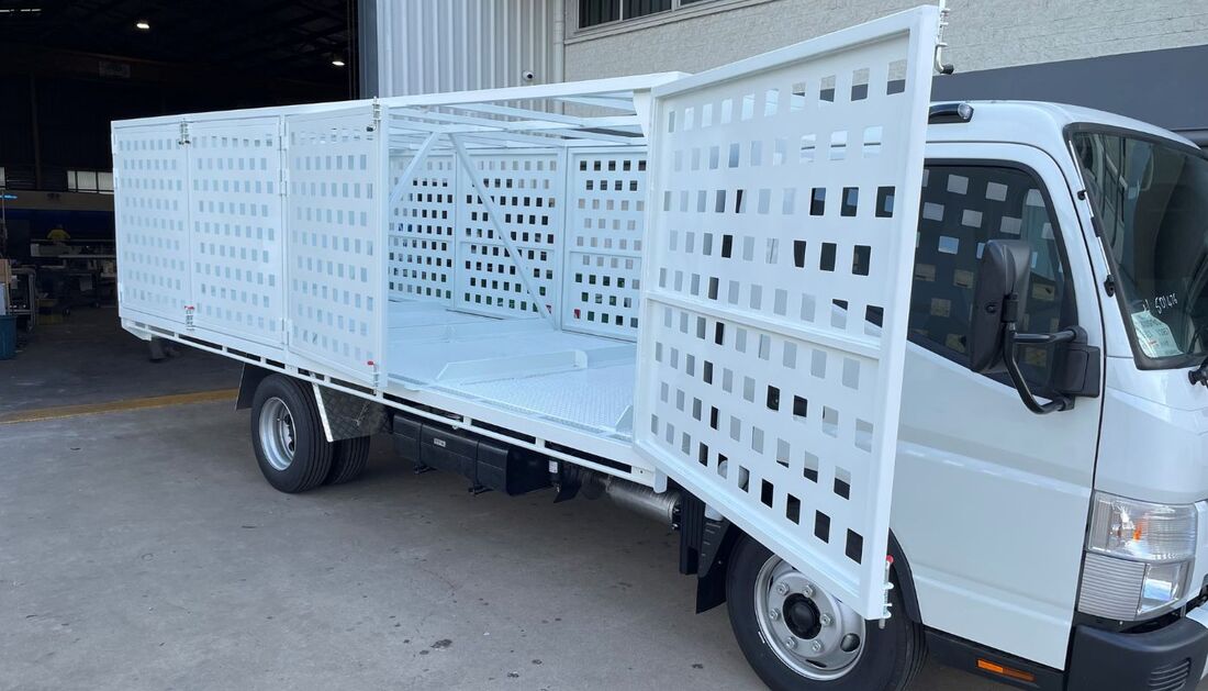 Townsville Stainless Steel made a custom made tray for truck